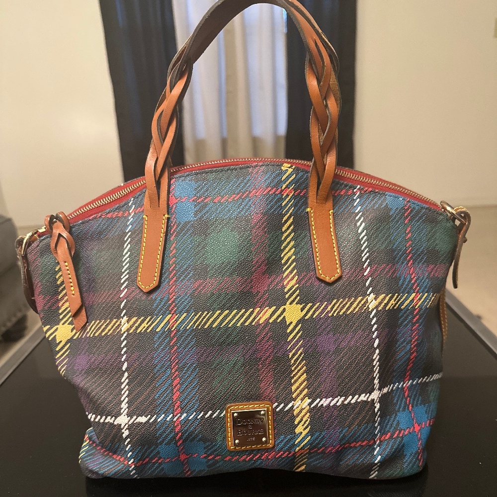 Dooney and  Bourke Tartan Plaid Satchel